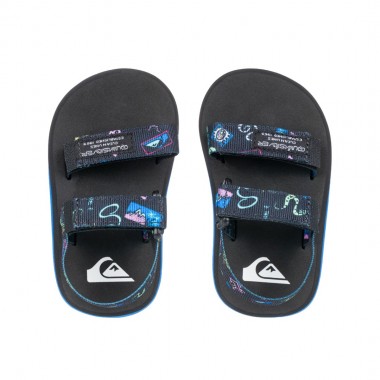 QUIKSILVER MONKEY CAGED TOD SANDALS BLACK HOLMES
