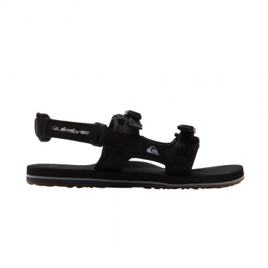 QUIKSILVER MOLOKAI LAYBACK II SANDALS BLACK BLUEWEED