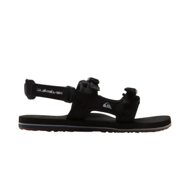QUIKSILVER MOLOKAI LAYBACK II SANDALS BLACK BLUEWEED