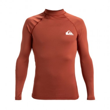 QUIKSILVER EVERYDAY UPF50 LS SURF T-SHIRT HENNA
