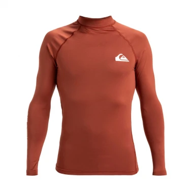 QUIKSILVER EVERYDAY UPF50 LS SURF T-SHIRT HENNA