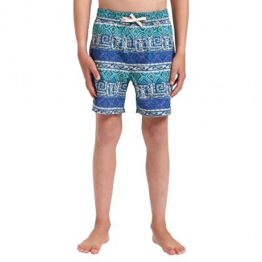 QUIKSILVER SURFSILK STR K SWIM SHORTS 14&quot DUSTED PERI GLBL HT