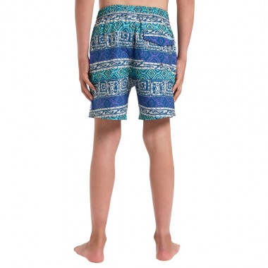 QUIKSILVER SURFSILK STR K SWIM SHORTS 14&quot DUSTED PERI GLBL HT