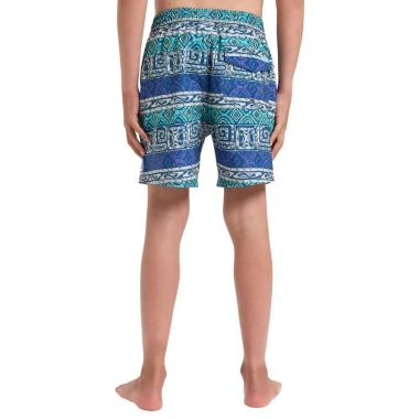 QUIKSILVER SURFSILK STR K SWIM SHORTS 14&quot DUSTED PERI GLBL HT