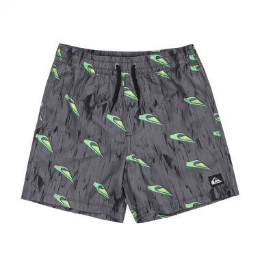 QUIKSILVER NEXT GEN K SWIM SHORTS 14&quot RAVEMIX TRUE BLACK