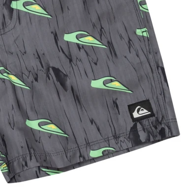 QUIKSILVER NEXT GEN K SWIM SHORTS 14&quot RAVEMIX TRUE BLACK