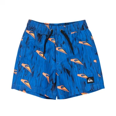 QUIKSILVER NEXT GEN K SWIM SHORTS 12&quot ESTATE BLUE ROOTS