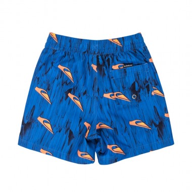 QUIKSILVER NEXT GEN K SWIM SHORTS 12&quot ESTATE BLUE ROOTS