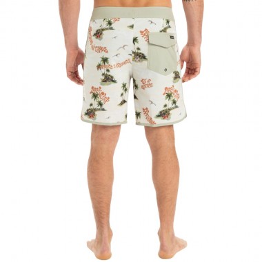 QUIKSILVER SURFSILK SCALLOP BOARDSHORTS 18&quot ABBEY STN BUTANCAMO