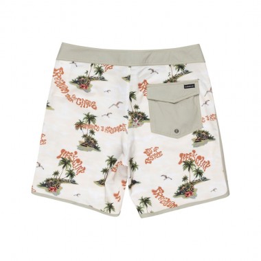 QUIKSILVER SURFSILK SCALLOP BOARDSHORTS 18&quot ABBEY STN BUTANCAMO