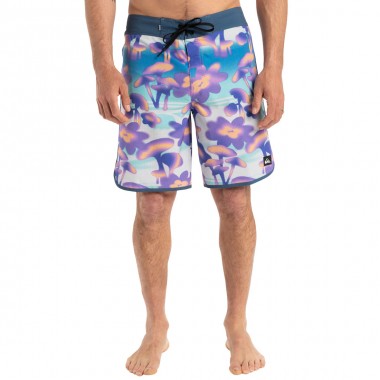 QUIKSILVER HIGHLINE SCALLOP BOARDSHORTS 19&quot MARINE BLUE BIOPHL