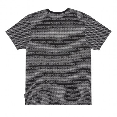 QUIKSILVER STREET WAY T-SHIRT MERCURY CHECK TRUE BLACK