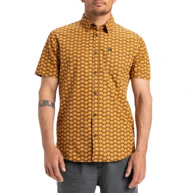 QUIKSILVER APERO ORGANIC CLASSIC SHIRT BRAN FLOREVER
