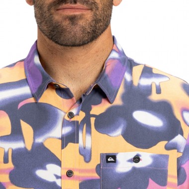 QUIKSILVER SAFE PARADISE SHIRT VINTAGE VIOLET BIOPHILIA 64X64