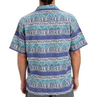 QUIKSILVER GLOBAL HEAT SHIRT AQUA SKY GLOBAL HEAT 32X32