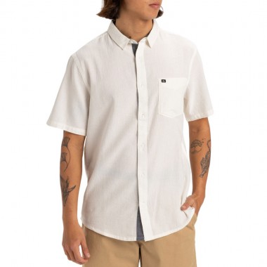 QUIKSILVER TIME BOX SHIRT SNOW WHITE