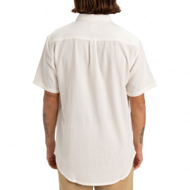 QUIKSILVER TIME BOX SHIRT SNOW WHITE