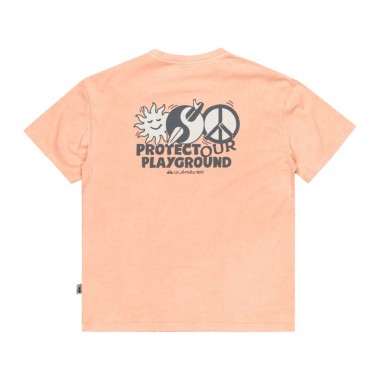 QUIKSILVER ND WAKE UP WORLD T-SHIRT CHAMOIS