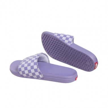 VANS MTE LA COSTA SLIDE-ON CHECKERBOARD W SLIDES PURPLE HAZE