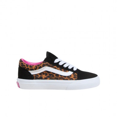 VANS OLD SKOOL LEOPARD POP K SHOES BLACK/MULTI