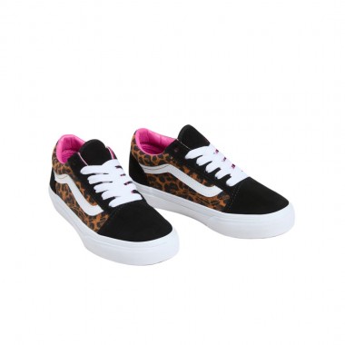 VANS OLD SKOOL LEOPARD POP K SHOES BLACK/MULTI