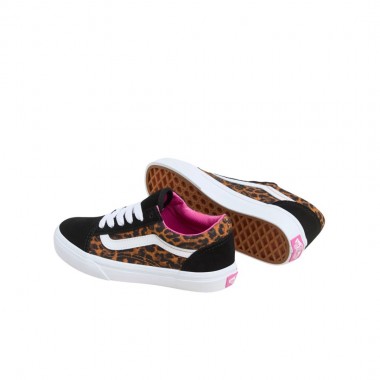 VANS OLD SKOOL LEOPARD POP K SHOES BLACK/MULTI