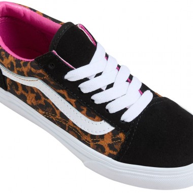 VANS OLD SKOOL LEOPARD POP K SHOES BLACK/MULTI