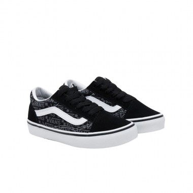 VANS OLD SKOOL VANS LOGO K SHOES BLACK