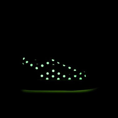 VANS OLD SKOOL V GLOW RAINBOW K SHOES BLACK/MULTI