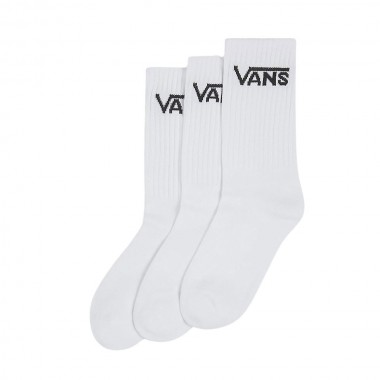 VANS CLASSIC VANS K CREW SOCKS 3-PACK WHITE