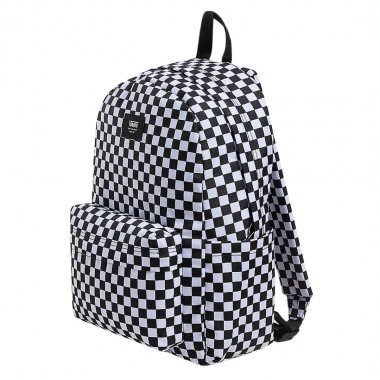 VANS OLD SKOOL GROM CHECKERBOARD BACKPACK BLACK/WHITE
