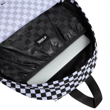 VANS OLD SKOOL GROM CHECKERBOARD BACKPACK BLACK/WHITE