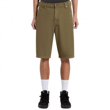 DICKIES GARYVILLE DENIM SHORTS MILITARY GREEN