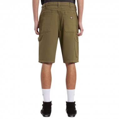 DICKIES GARYVILLE DENIM SHORTS MILITARY GREEN