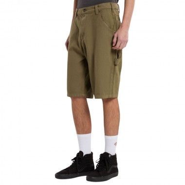 DICKIES GARYVILLE DENIM SHORTS MILITARY GREEN