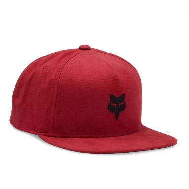 FOX HEAD SNAPBACK CAP FLAME RED