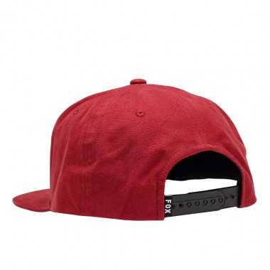 FOX HEAD SNAPBACK CAP FLAME RED