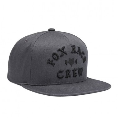 FOX RACE CREW SNAPBACK CAP DARK SHADOW