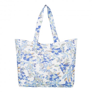 ROXY ANTI BAD VIBES TOTE BAG EGRET ARTSY FLORAL
