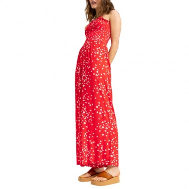 ROXY PALM GROVES W JUMPSUIT POPPY RED DANCING DITSY