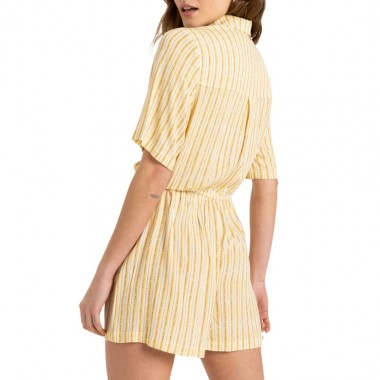 ROXY REAL TOMORROW ROMPER EGRET SURF TRIP STRIPE