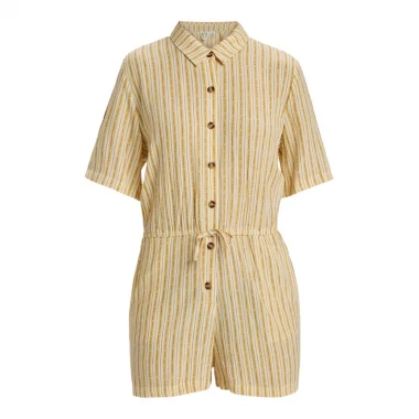 ROXY REAL TOMORROW ROMPER EGRET SURF TRIP STRIPE