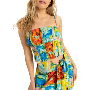 ROXY ATLAS PALMY DAZE W TOP ATLAS PRINT