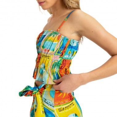 ROXY ATLAS PALMY DAZE W TOP ATLAS PRINT