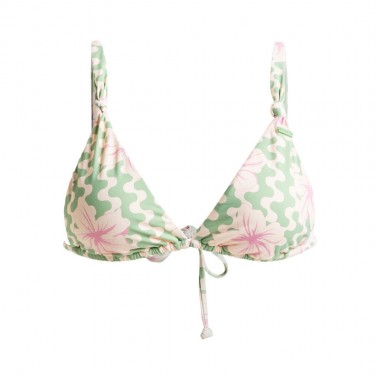 ROXY HIBISCUS DAZE ELONGATED TRI/MODERATE BIKINI SET BASIL PRTY