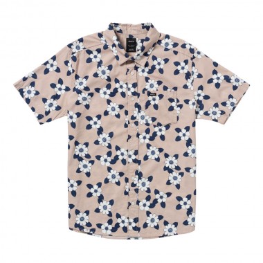 RVCA BOTANICAL SHIRT PALE MAUVE