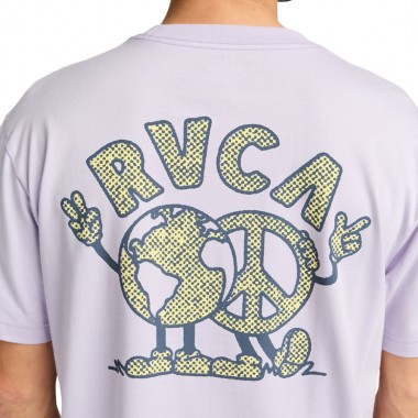 RVCA UNITED T-SHIRT PASTEL LILAC