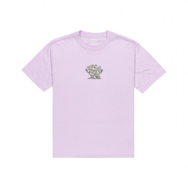 RVCA UNITED T-SHIRT PASTEL LILAC