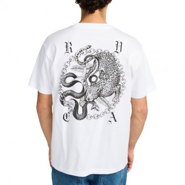 RVCA BENJ BATTLE T-SHIRT WHITE