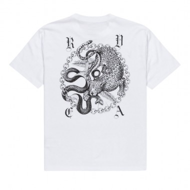 RVCA BENJ BATTLE T-SHIRT WHITE